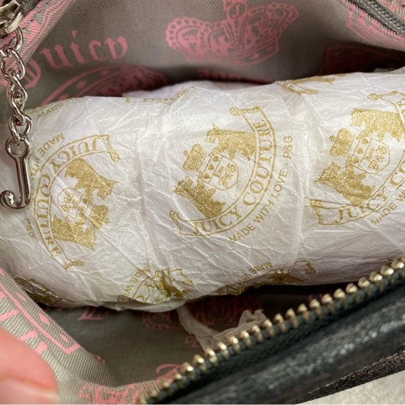 Juicy Couture Vintage Gray Metallic Shoulder purse - Picture 11 of 16